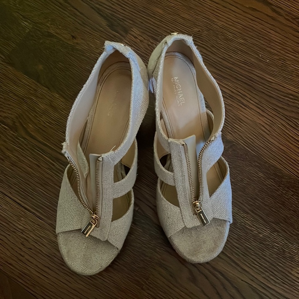 Michael Kors espadrille wedge sandals